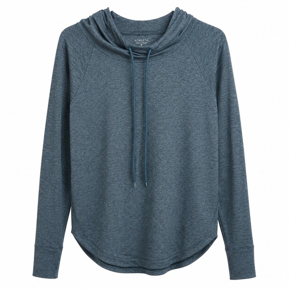 Athleta Tops - Athleta Hoodie XXS Teal Pullover Lightweight‎ Active Yoga Athleisure Top